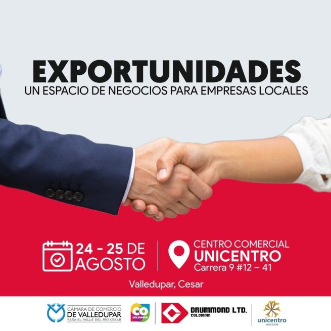 Drummond y Cámara de Comercio de Valledupar realizarán feria empresarial Exportunidades