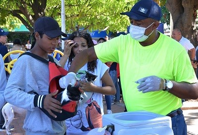 En la comuna 5 de Valledupar se atendieron más de 600 mascotas