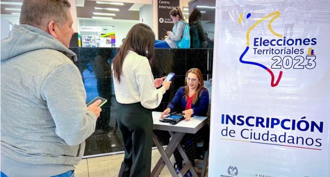Ciudadanos y pueden inscribirse para votar en las elecciones territoriales 2023