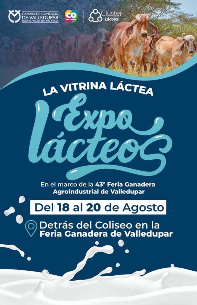 Regresa Expolácteos en el marco de la Feria Ganadera en Valledupar