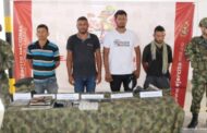 Asegurados cuatro presuntos integrantes del “Clan del Golfo”