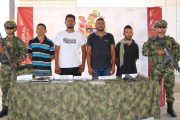 Cuatro presuntos integrantes del Clan del Golfo fueron capturados por el Ejército en La Guajira