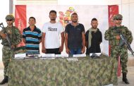 Cuatro presuntos integrantes del Clan del Golfo fueron capturados por el Ejército en La Guajira