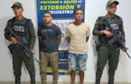 Cayeron dos presuntos extorsionistas en Valledupar