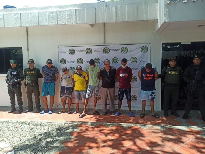 Siete personas capturadas por diferentes delitos en Valledupar en las últimas horas