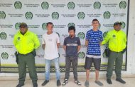 Tres sindicados de hurto calificado y agravado, cayeron en Aguachica