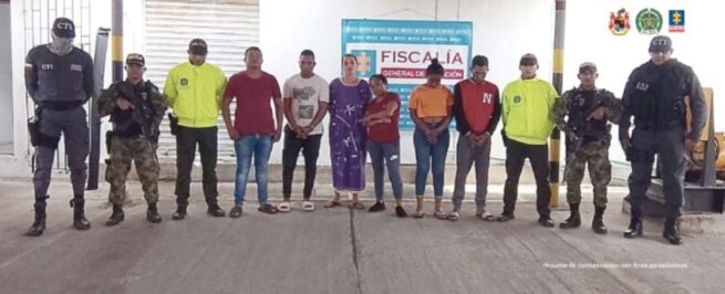 Asegurados ocho presuntos integrantes de “Los del Toro, dedicados a la extorsión en La Guajira