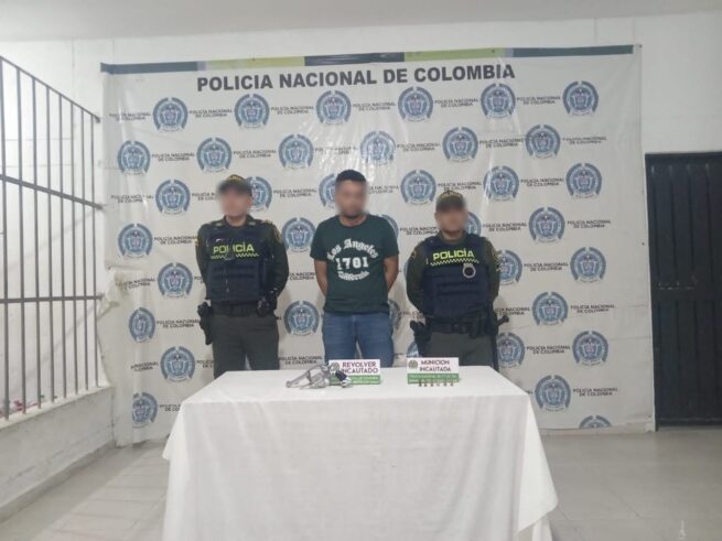 Por porte de arma de fuego, capturadas cuatro personas en Valledupar