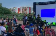 Grupo de Protección a la Infancia y Adolescencia llevó Cine al Parque a Altos de La Popa, Villa Catalina y Villa Pascual