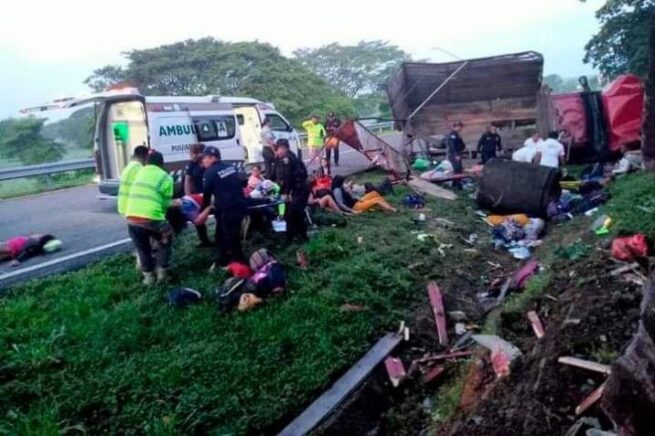 Accidente en México deja 10 migrantes muertos y 17 personas con lesiones graves, todos de nacionalidad cubana