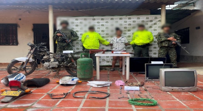 Mujer cayó con elementos hurtados en zona rural de Curumaní