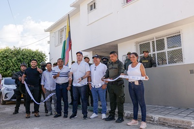 Se fortalece la seguridad en La Gloria con la entrega de la Estación de Policía