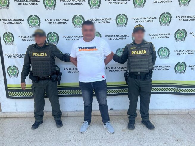 Por homicidio y otros delitos, cayó una persona en Aguachica