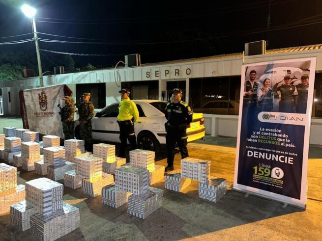 Decomisan más de 17 mil cajetillas de cigarrillos de contrabando en vías del Cesar