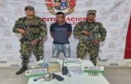 Cayó por tráfico de armas de fuego y estupefacientes en La Paz, Cesar