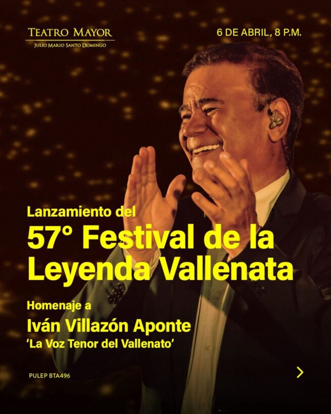 En Bogotá, este sábado será el lanzamiento del 57° Festival de la Leyenda Vallenata