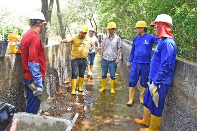 Con recursos propios Emdupar realizó restauración del canal elevado y solución