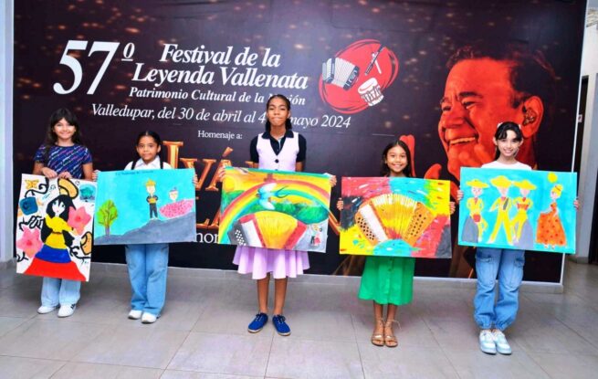 Estos son los ganadores del concurso ‘Los niños pintan el Festival Vallenato’