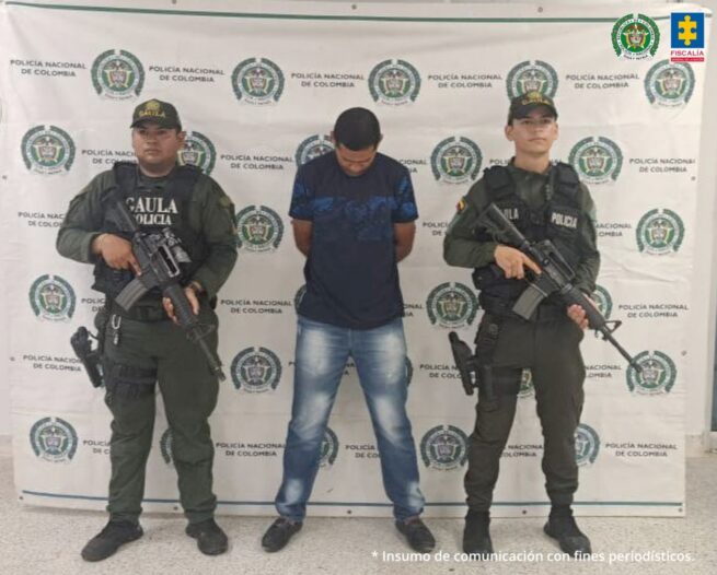 Fiscalía logra la judicialización de alias arenca por la presunta participación en el secuestro de los papás de Luis Díaz