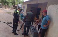 Policía Cesar suministró agua a habitantes de Aguas Blancas y El Perro