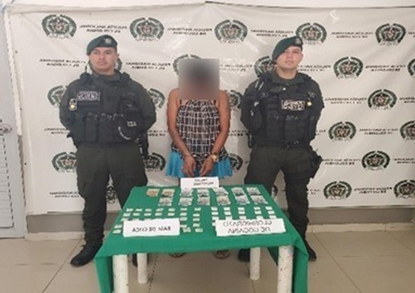 Capturada mujer con estupefacientes en Bosconia