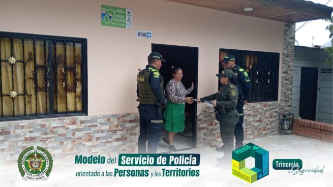 Policía desarrolló la actividad en Pailitas el Plan “Puerta a Puerta”