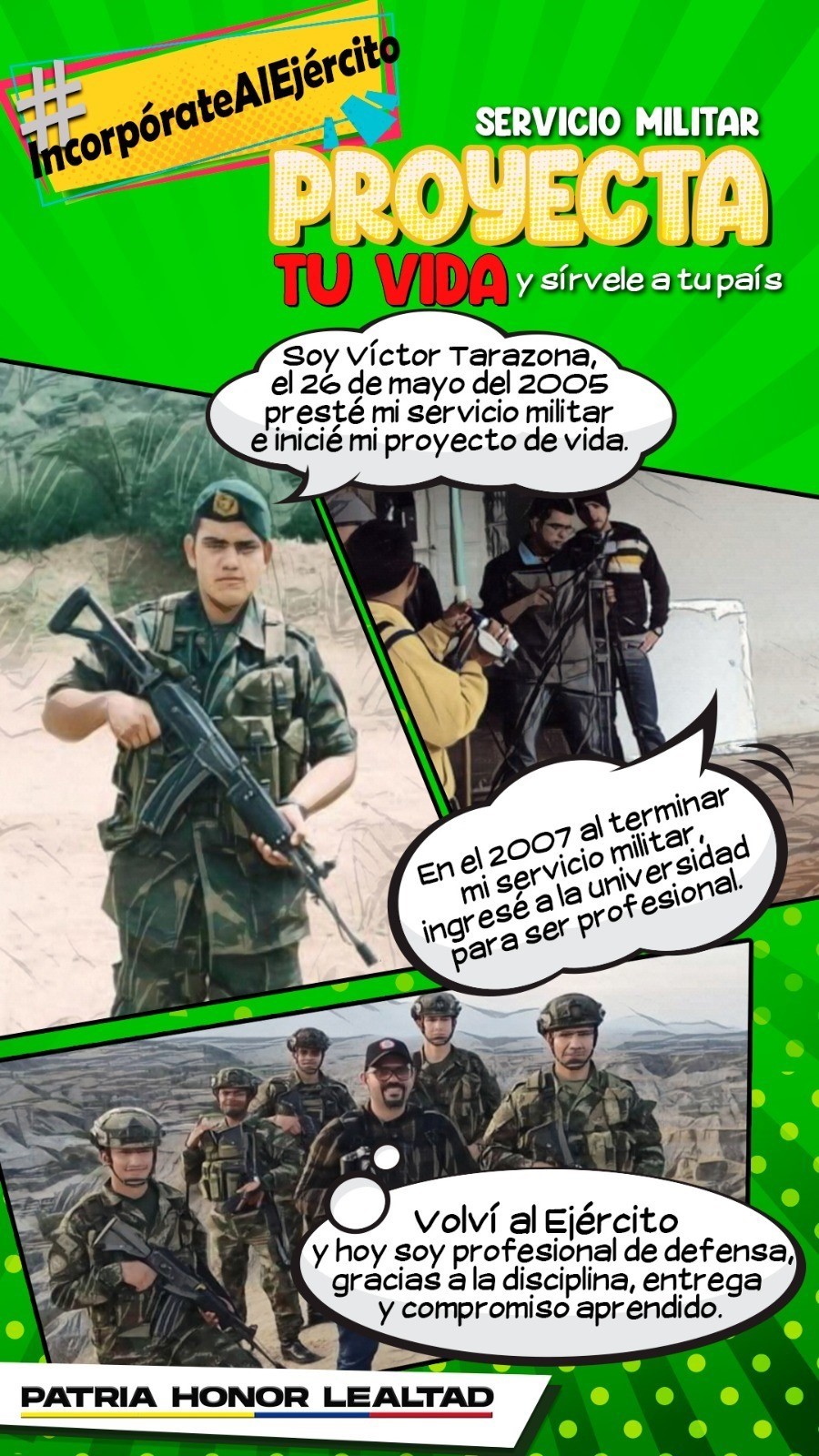 Abren convocatoria para prestar el servicio militar en el Ejército Nacional