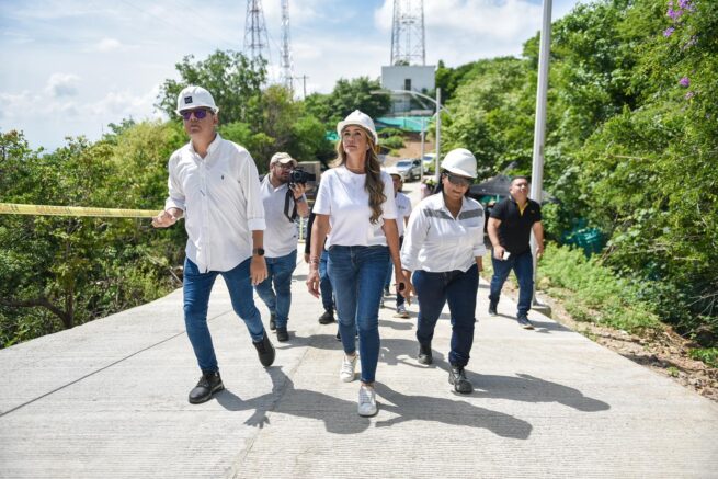 Gobernadora del Cesar inspeccionó obras de Mirador del Ecce Homo y el Parque de la Vida