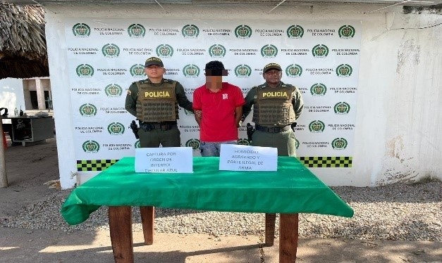 Presunto homicida, capturado en Codazzi; tiene orden judicial por Interpol