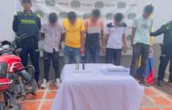 Con arma y droga, capturadas cinco personas en El Copey, Cesar