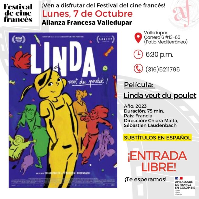 La Alianza Francesa de Valledupar, se une al Festival de Cine Francés
