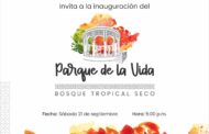 El sábado 21 de septiembre, en Valledupar será inaugurado el Parque de La Vida Bosque Tropical Seco