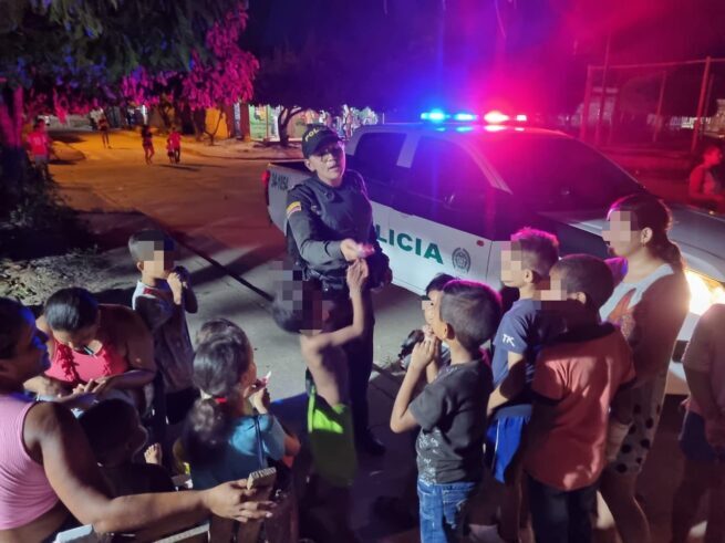 Policía adelantó campaña de prevención y de seguridad en La Jagua de Ibirico, Cesar