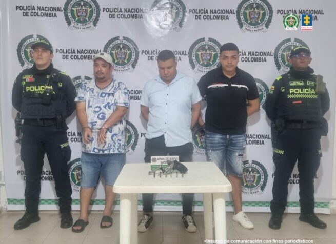 En Valledupar, judicializados presuntos responsables de porte ilegal de armas