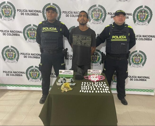 Capturado el “Cami” por tráfico de estupefacientes en el barrio La Granja de Valledupar