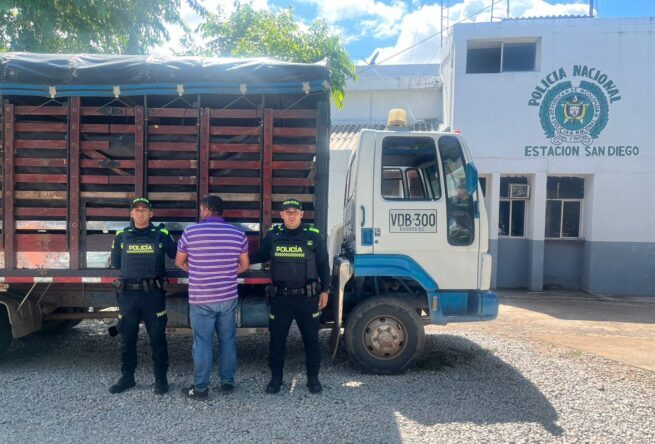 Metropolitana de Valledupar capturó a una persona por abigeato; recuperó 14 semovientes bovinos en San Diego
