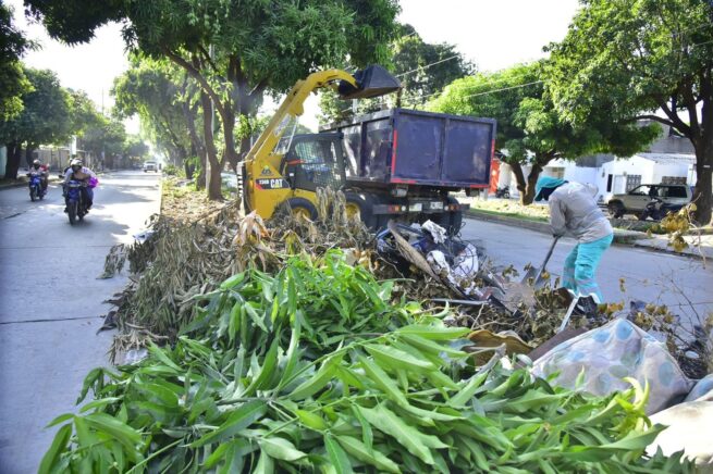 En la avenida Los Militares, en Valledupar, hubo intervención de limpieza y sensibilización