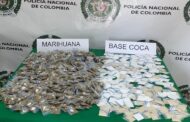 Hallazgo de 1,084 dosis de base de coca y marihuana en Bosconia, Cesar