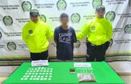 En Aguachica, un hombre capturado y un adolescente aprehendido por tráfico de estupefacientes