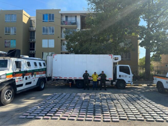 En vías del Cesar, incautados más de 300 kilos de clorhidrato de cocaína