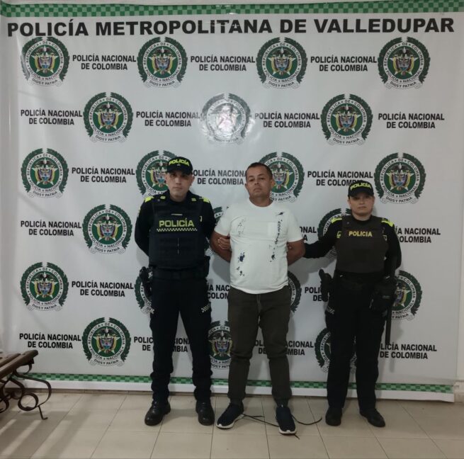 Capturan en Valledupar a hombre buscado por concierto para delinquir agravado