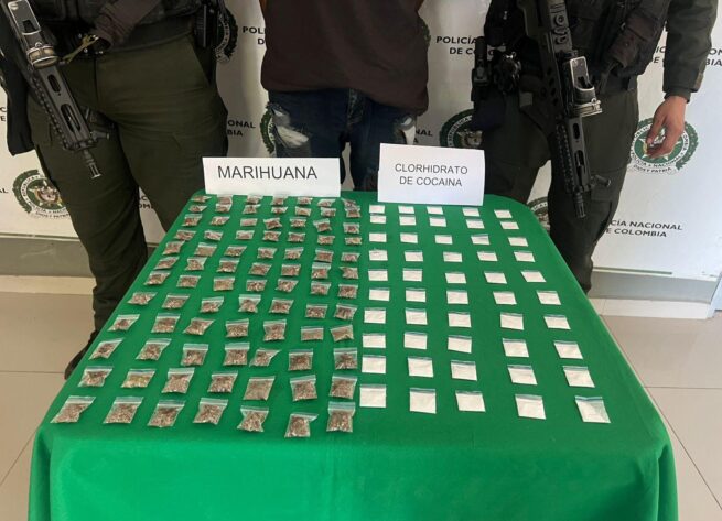 Cayó hombre en Bosconia, cuando transportaba sustancias alucinógenas