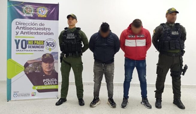 Operativos contra la extorsión en Valledupar, deja dos capturados
