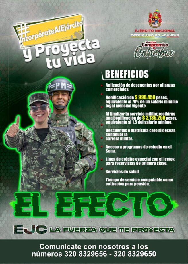 Ejército abre convocatoria para jóvenes del Cesar y La Guajira