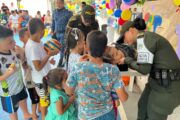 Policía Cesar celebró el Día del Niño en el Establecimiento Penitenciario de Aguachica