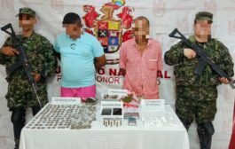 Dos presuntos integrantes del Clan del Golfo en Bosconia, Cesar