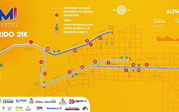 Comfacesar anuncia cierres viales en Valledupar por la Media Maratón de la Independencia