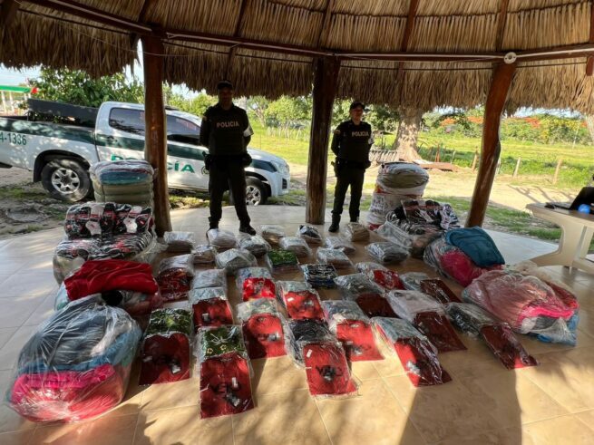 Incautadas más de 2 mil unidades de confecciones en jurisdicción de Bosconia, Cesar