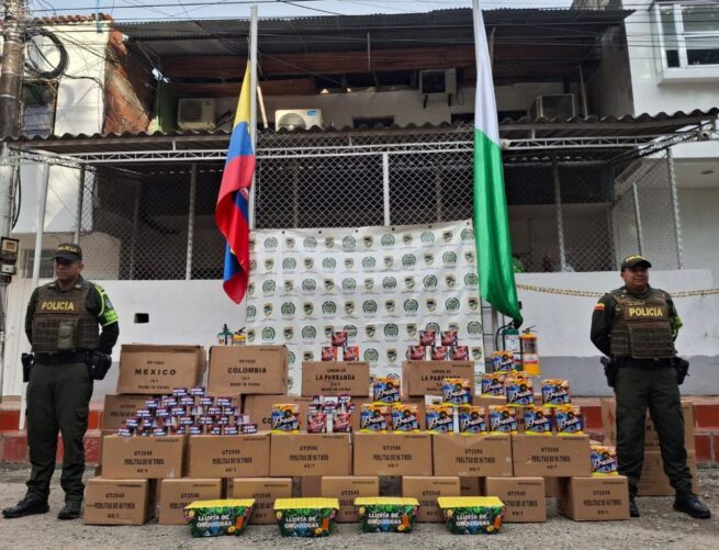 Incautadas 96 cajas de pólvora en la vía Bucaramanga – San Alberto (Cesar)