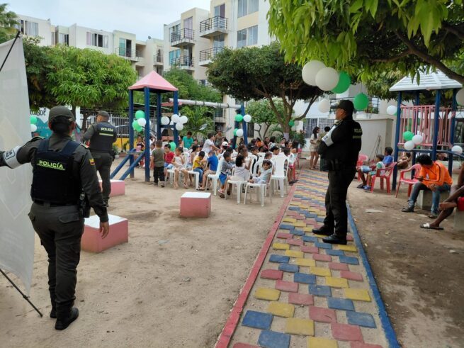 A través de la Policía Metropolitana de Valledupar, se recuperó parque en Nando Marín